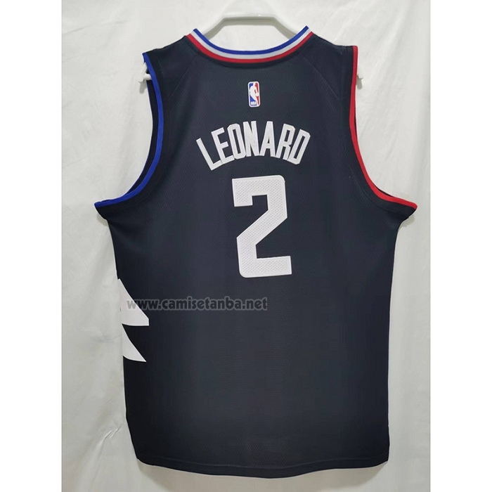 Camiseta Los Angeles Clippers Kawhi Leonard #2 Statement 2022-23 Negro